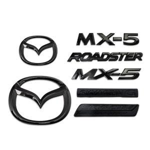 Emblèmes en aluminium noir brillant de haute qualité pour Mazda MX-5 ND