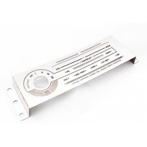 Plaque de recouvrement MX5 en acier inoxydable pour chauffage (brossée) avec éclairage vert - Jass Performance