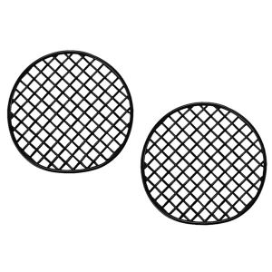 Grille en acier inoxydable tissé MX5 pour les emplacements des phares antibrouillard, noire