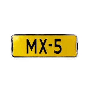 MX5 Support de plaque d'immatriculation chromé 18.2