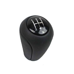 Levier de vitesses MX5 en cuir noir (boîte 5 vitesses)