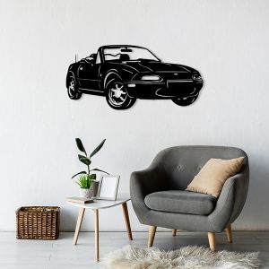Décoration murale MX5 NA (89 × 40 cm) Noir