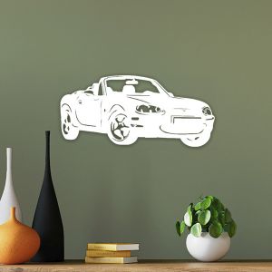 MX5 Décoration murale NB (48*21cm) Blanc