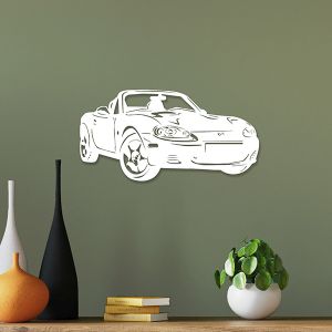 Décoration murale MX5 NBFL (48 × 21 cm) Blanche