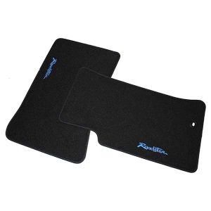 Tapis MX5 noir avec logo Roadster bleu cobalt