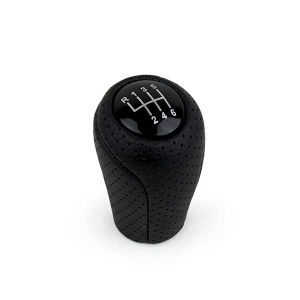 Levier de vitesse MX5 6 vitesses noir avec cuir perforé