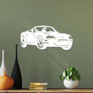 MX5 Décoration murale NB (48*21cm) Blanc