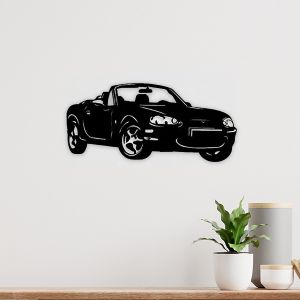 MX5 Décoration murale NB (48*21cm) Noir