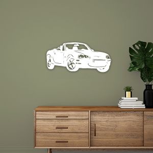 MX5 Décoration murale NB (70*31cm) Blanc
