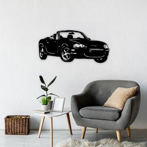 MX5 Décoration murale NB (70*31cm) Noir