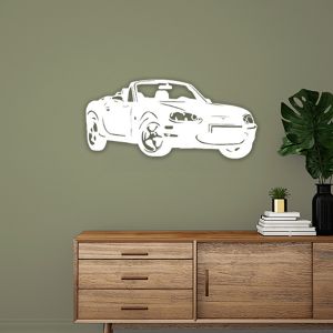 MX5 Décoration murale NB (89*40cm) Blanc