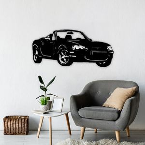 MX5 Décoration murale NB (89*40cm) Noir